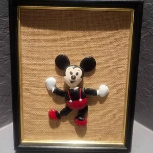 Mickey Mouse Framed Rock Art 11x9 inches